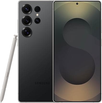 Samsung Galaxy S25 Ultra, 512GB Smartphone, Unlocked Android, AI Night Mode Camera, Snapdragon 8 Elite Fast Processor, 5000mAh Battery, Built-in S Pen, 2025, US 1 Yr Warranty, Titanium Black | AI Smartphone, AI Camera, Fast Processor, Long Battery Life, 2025