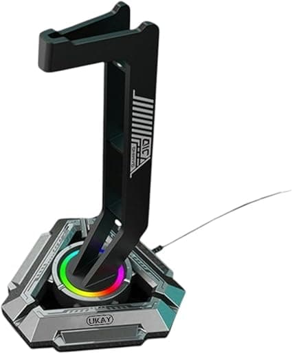 Gaming Headset RGB Desk Stand With USB Charge Ports UK-J10